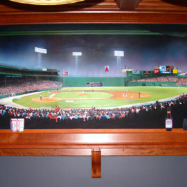 Fenway Park Mural Painted by Artists Charles C. Clear III and Bonnie Lee Turner
