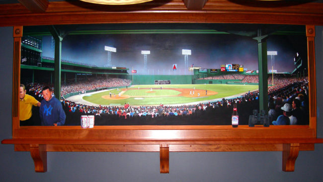 Fenway Park Mural Painted by Artists Charles C. Clear III and Bonnie Lee Turner