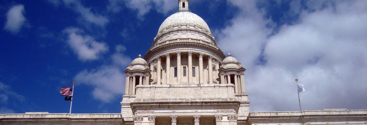 The Rhode Island State House in Providence, Rhode Island