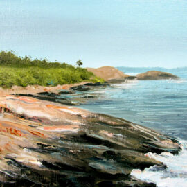 Newton Avenue, Narragansett, RI Plein Air Painting by Artist Charles C. Clear III