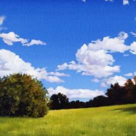 Chase Farm Plein Air Painting by Artist Charles C. Clear III