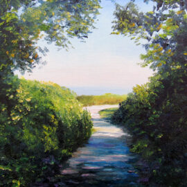 Painted Path to Black Point Painting by Artist Charles C. Clear III