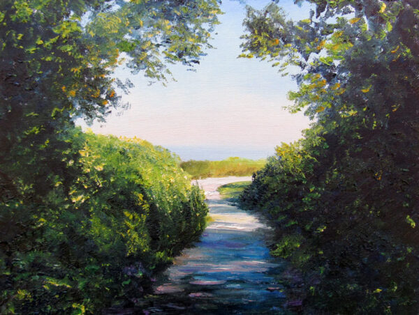 Painted Path to Black Point Painting by Artist Charles C. Clear III
