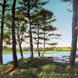 Oyster Harbors in Osterville Massachusetts as painted by Artist Charles C. Clear III