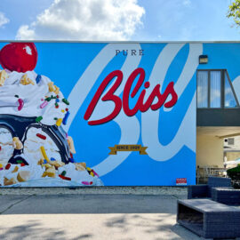 Pure Bliss Ice Cream Sundae Mural by Artists Charles C. Clear III and Bonnie Lee Turner