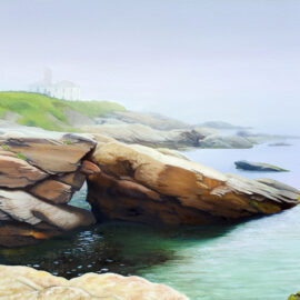 Beavertail Light Painting by Artist Charles C. Clear III